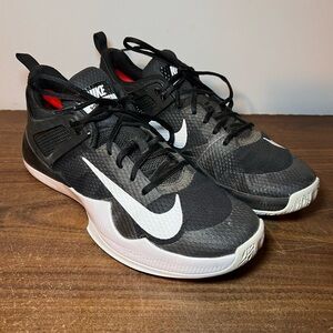Nike Black and White Athletic Vollyball Shoes